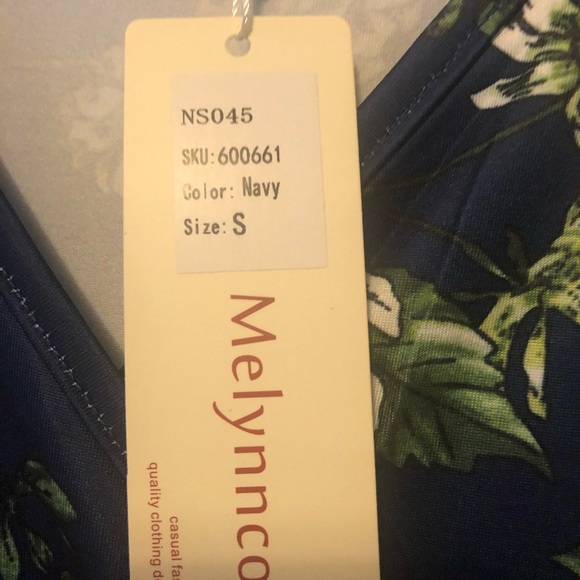 Melynnco Women’s Vintage Eve Maxi Dress Navy Small - Picture 5 of 6